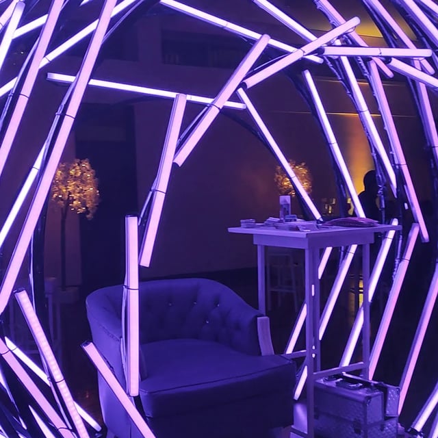 Semi esfera pixel led madrix
