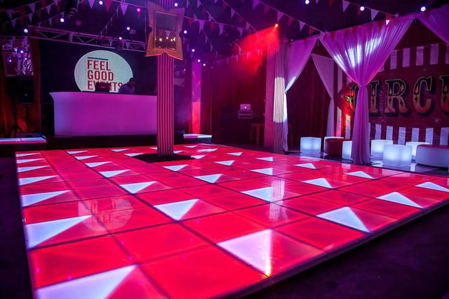 Pista de baile led para eventos