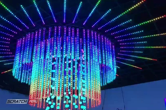 Lampara gigante para discoteca