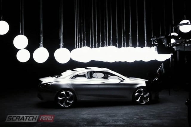 Kinetic lights, luces cineticas, con esferas luminosas para evento del lanzamiento de mercedez benz