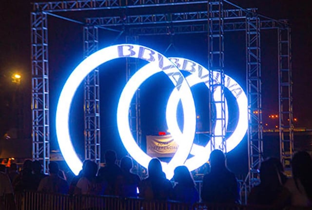 Anillos pantalla video led para eventosd, pantallas circulares, unicos en peru