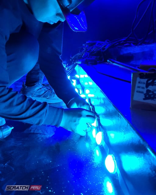 Mini pixel led para delinear eventos y edificios