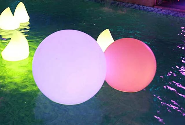 Esferas de colores RGB, esferas led para eventos