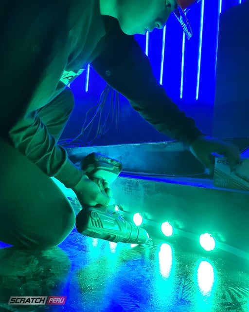 Mini pixel led para delinear eventos y edificios