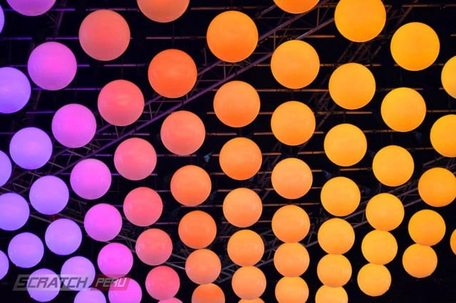 Kinetic lights, luces cineticas, luces con movimientos para eventos