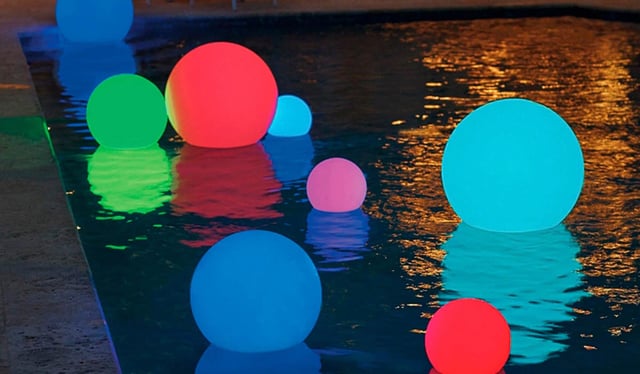 Esferas de colores RGB, esferas led para eventos