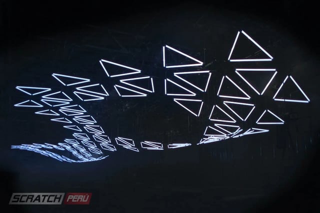 Kinetic lights, luces cineticas, luces con movimientos para eventos