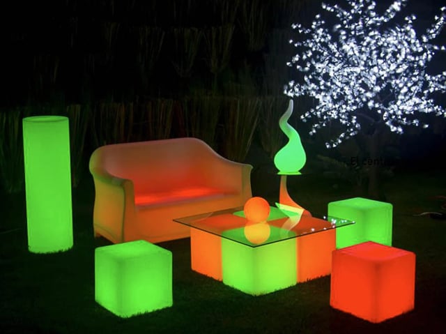 Cubos led de luces RGB para eventos
