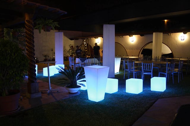 Cubos led de luces RGB para eventos