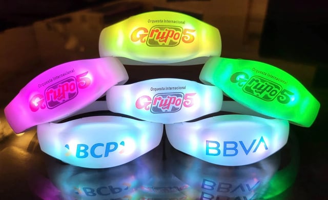 Brazaletes led dmx madrix, brazaletes luminosos para eventos