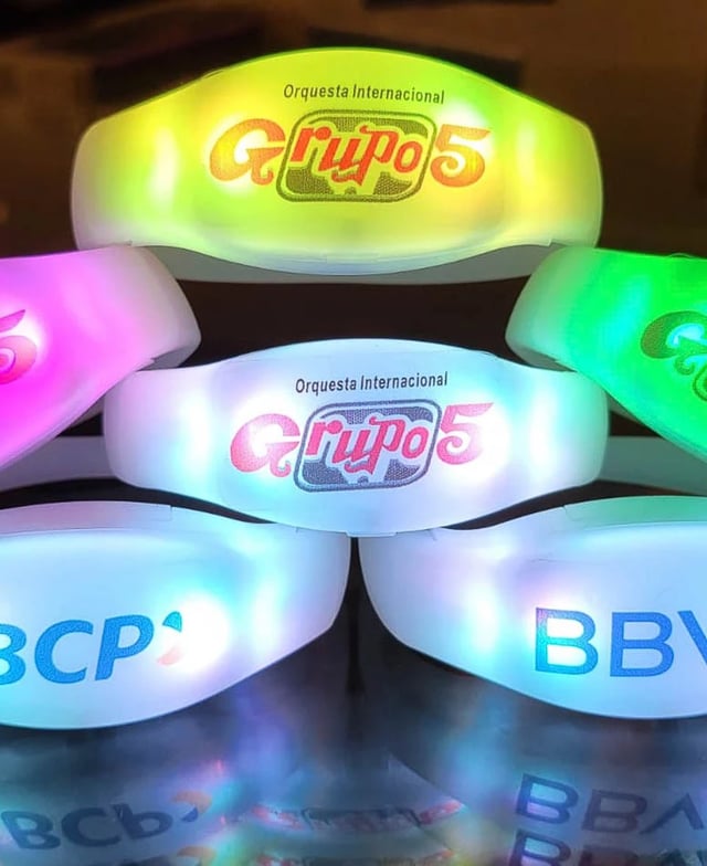 Brazaletes led dmx madrix, brazaletes luminosos para eventos