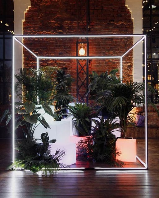 Delineado de cubos en pixel led controlados con madrix