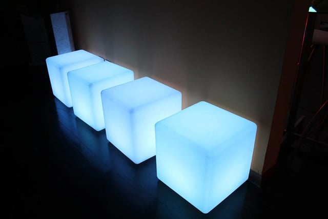 Cubos led de luces RGB para eventos